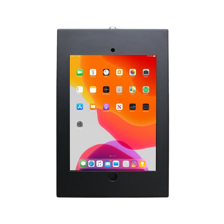 iPad 10.2" Wall Enclosure (Gen. 7, 8, 9), Security Lock, Black - Forest-AV.com